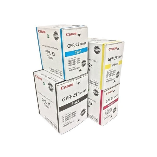 Canon GPR-23 Full Set Toner Cartridges (Black, Cyan, Magenta, Yellow)