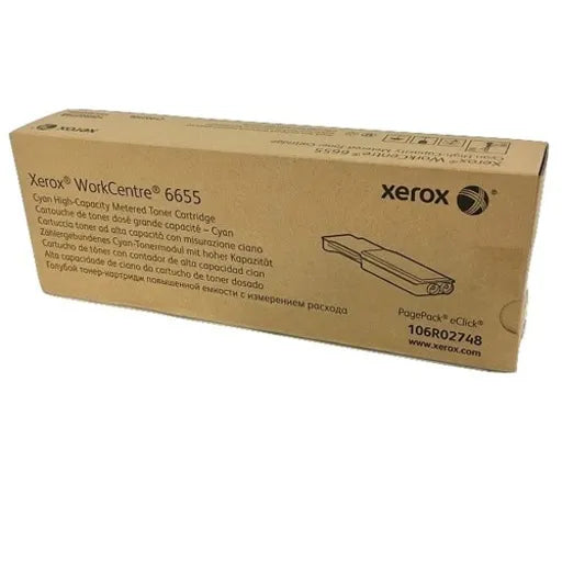 Xerox WorkCentre 6655 106R02748 High Capacity Metered Cyan Toner Cartridge