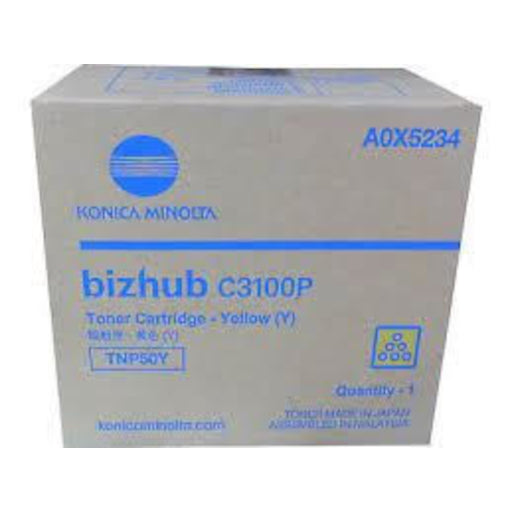 Konica Minolta A0X5234 (TNP50Y) Yellow Toner Cartridge