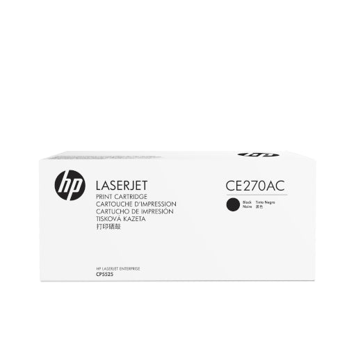 HP LaserJet Black Toner Cartridge CE270AC Enterprise
