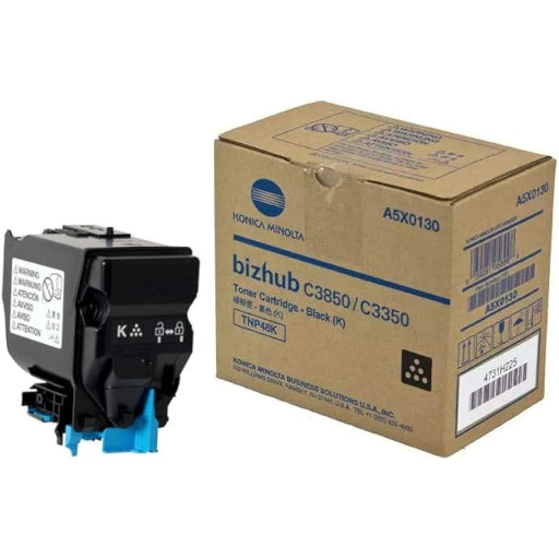 Konica Minolta TNP-48 Black Toner Cartridge A5X0130 Bizhub C3350 C3850