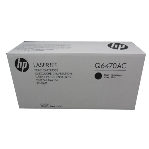 HP Q6470AC (501A) Black Standard Capacity Toner Cartridge