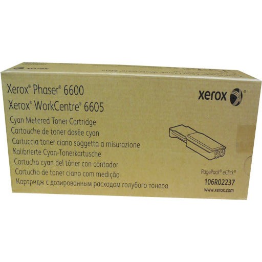Xerox 106R02237 Phaser 6600 / WorkCentre 6605 Cyan Toner Cartridge (Metered)