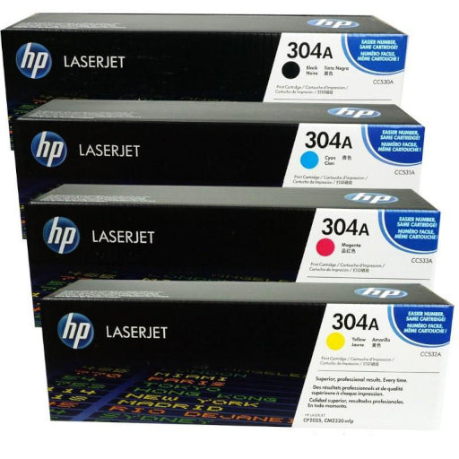 HP Color LaserJet 304A Complete Toner Set