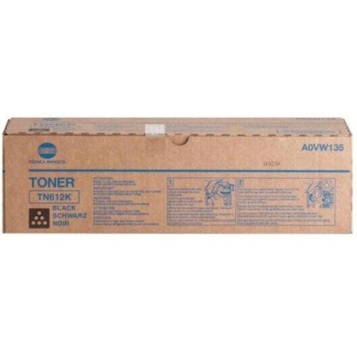 Konica Minolta A0VW135 (TN‑612K) Black Toner Cartridge