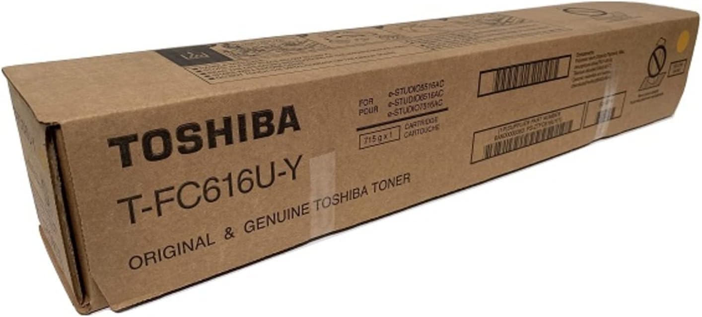 Toshiba T‑FC616U‑Y Yellow Toner Cartridge