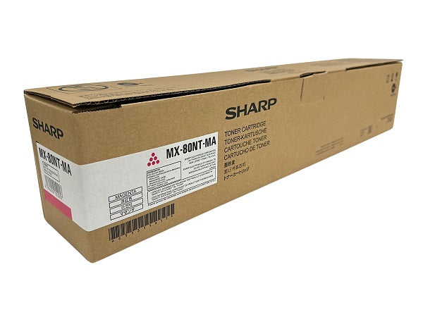 Sharp MX-80NTMA Magenta Toner Cartridge MX80NTMA